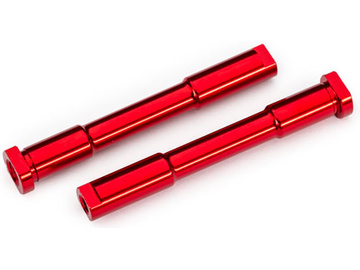 Traxxas Bellcrank posts, steering (aluminum, red-anodized) / TRA9525-RED