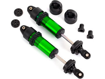 Traxxas Shocks, GT-Maxx, aluminum (green-anodized) (fully assembled w/o springs) (2) / TRA9660-GRN