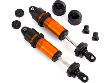 Traxxas Shocks, GT-Maxx, aluminum (orange-anodized) (fully assembled w/o springs) (2) / TRA9660-ORNG