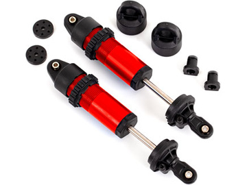 Traxxas Shocks, GT-Maxx, aluminum (red-anodized) (fully assembled w/o springs) (2) / TRA9660-RED