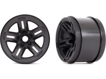 Traxxas Wheels, 3.8" (black) (2) (17mm splined) / TRA9671