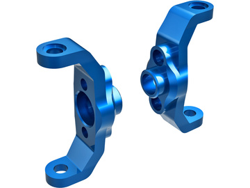 Traxxas Caster blocks, 6061-T6 aluminum (blue-anodized) (left & right) / TRA9733-BLUE