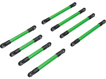 Traxxas Suspension link set, 6061-T6 aluminum (green-anodized) / TRA9749-GRN