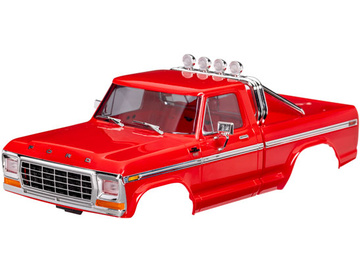 Traxxas Body, Ford F-150 Truck (1979), complete, red / TRA9812-RED