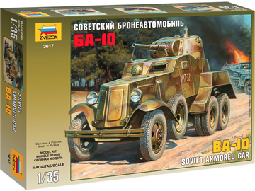 Zvezda sovětské obrněné vozidlo BA-10 (1:35) / ZV-3617