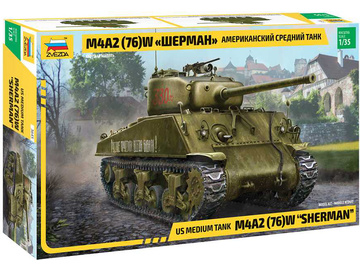 Zvezda M4A2(76)W Sherman (1:35) / ZV-3645