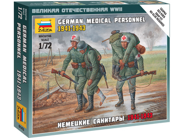 Zvezda figurky - německý zdravotní tým 1941-43 (1:72) / ZV-6143