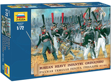 Zvezda figurky Russian Heavy Infantry Grenadiers 1812-1815 (1:72) / ZV-8020