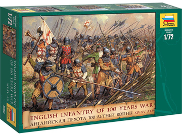 Zvezda figures - English Infantry 100 Years War (1:72) / ZV-8060