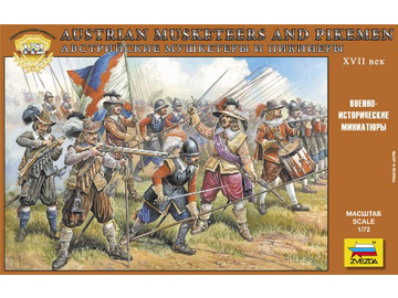 Zvezda figures - Austrian Musketers and Pikeman (1:72) / ZV-8061