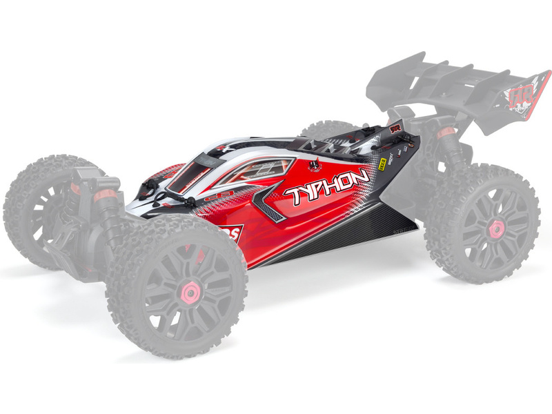 Arrma karoséria červená: Typhon 4x4 ARA402274