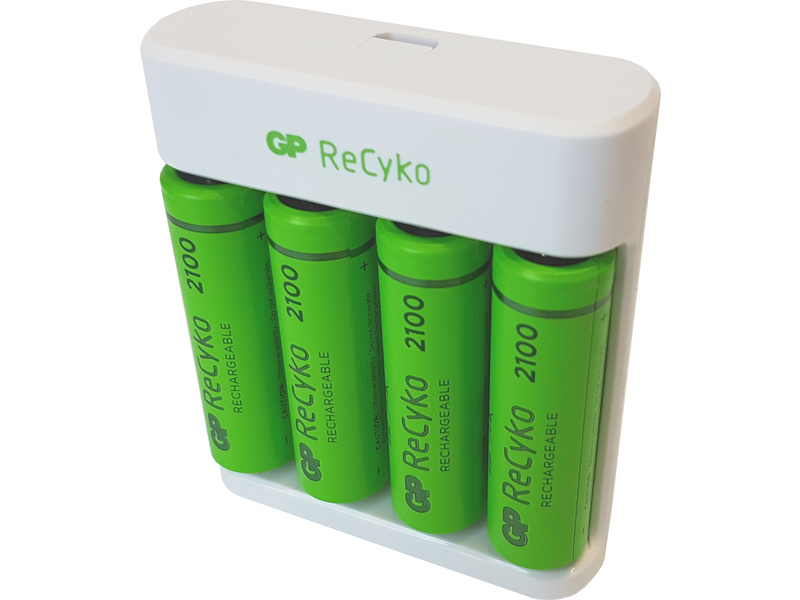 GP USB nabíjač Eco E411 + 4AA GP ReCyko 2100 EM-B51414