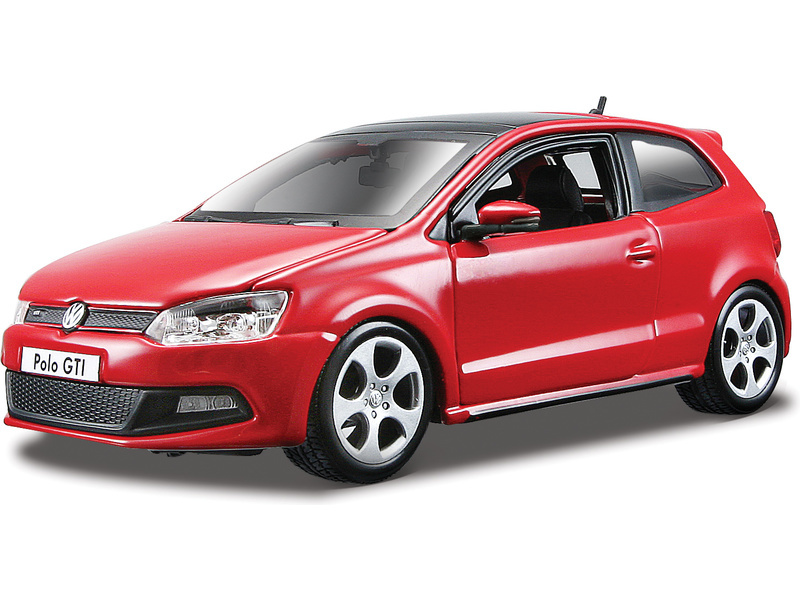 Bburago Plus VW Polo GTI Mark 5 1:24 červená BB18-21059R