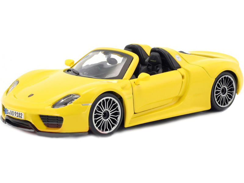 Bburago Plus Porsche 918 Spyder 1:24 žltá BB18-21076Y