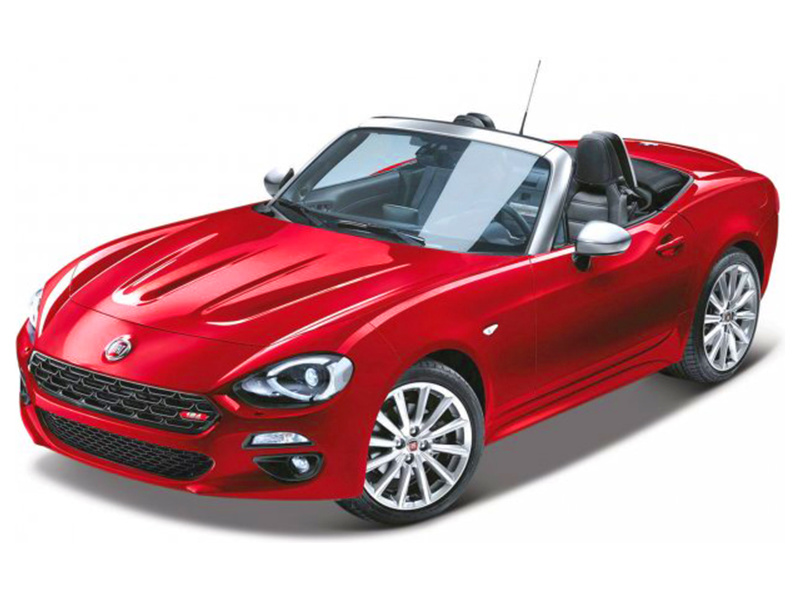 Bburago Plus Fiat 124 Spider 1:24 červená BB18-21083R