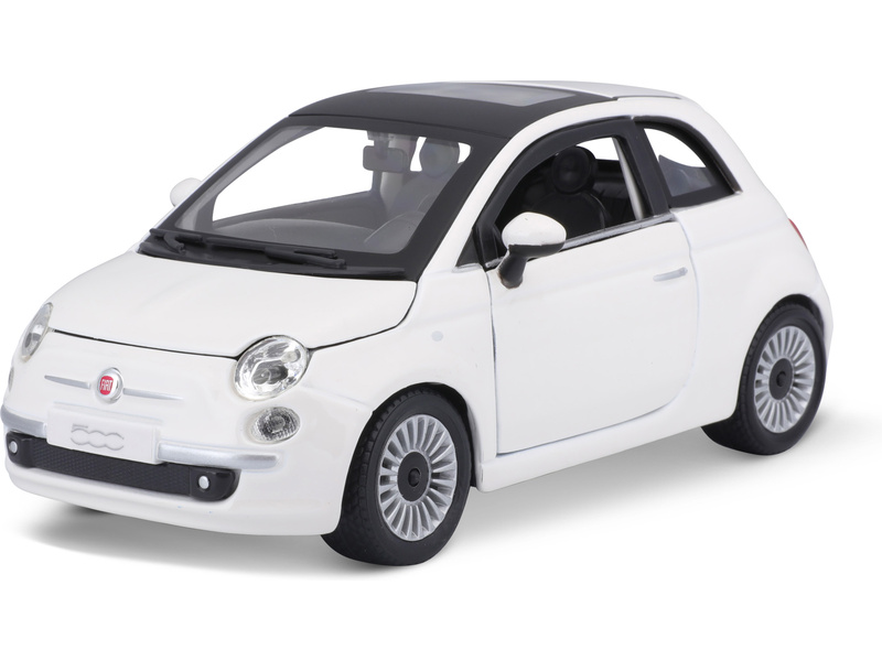 Bburago Fiat 500 2007 1:24 biela BB18-22106