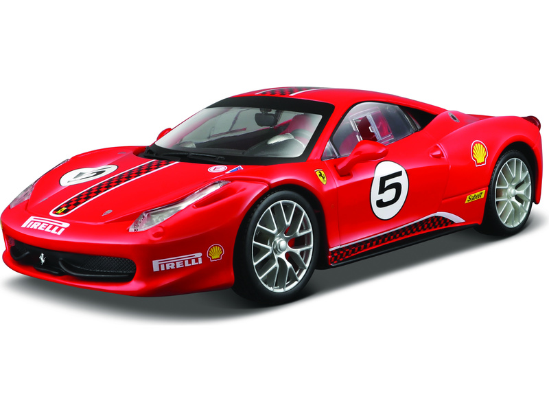 Bburago Ferrari 458 Challenge 1:24 červená BB18-26302