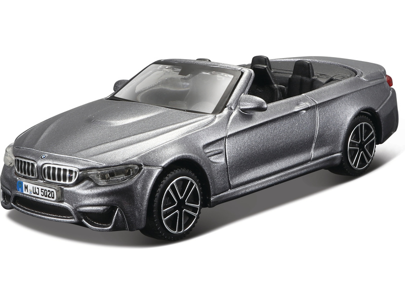 Bburago BMW M4 Cabrio 1:43 sivá metalíza BB18-30298