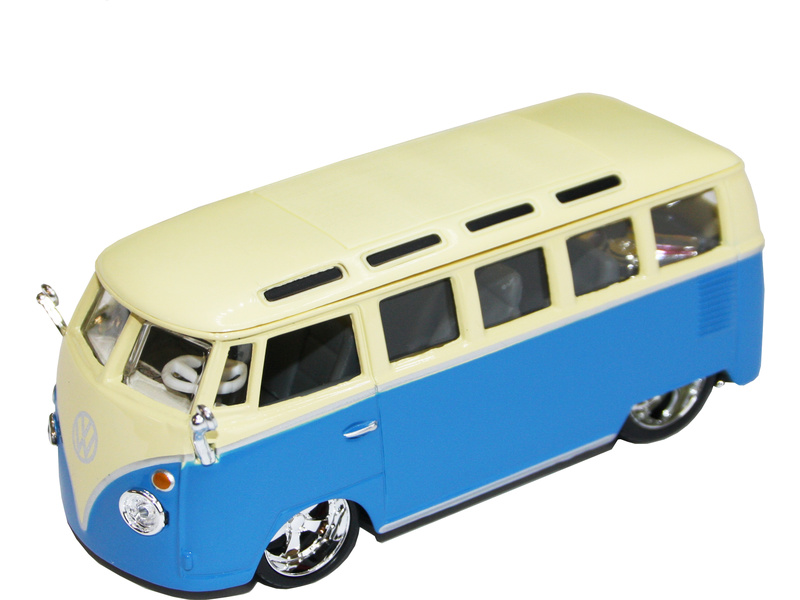 Bburago Plus Volkswagen Van Samba 1:32 modrá BB18-42004B