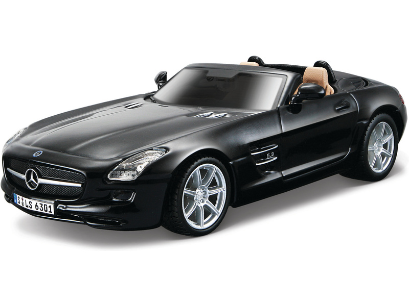 Bburago Mercedes-Benz SLS AMG Roadster 1:32 čierna BB18-43035