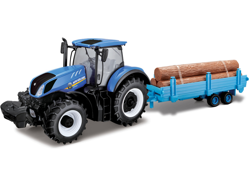 Bburago New Holland T7.315 1:32 s drevom BB18-44068