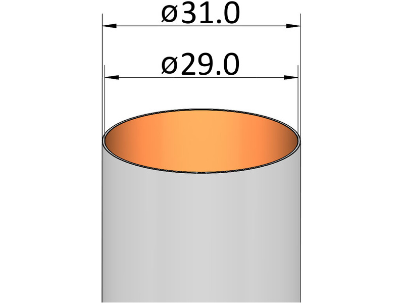 Klíma papierová rúrka 29x150mm KL-202915000