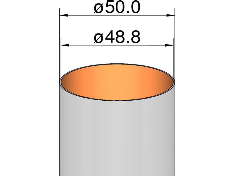 Klíma papierová rúrka 50x250mm KL-205025000