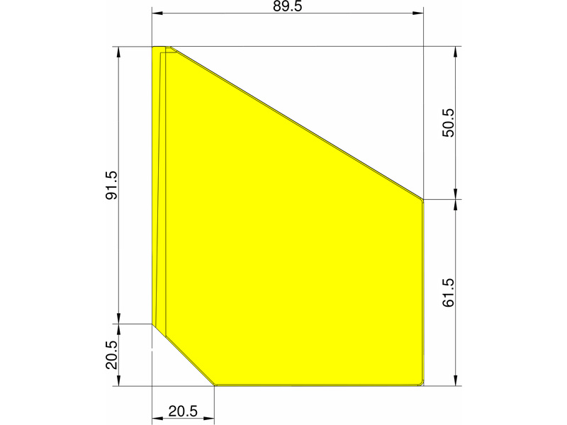 Klíma stabilizátor typ šípka žltý KL-3204012