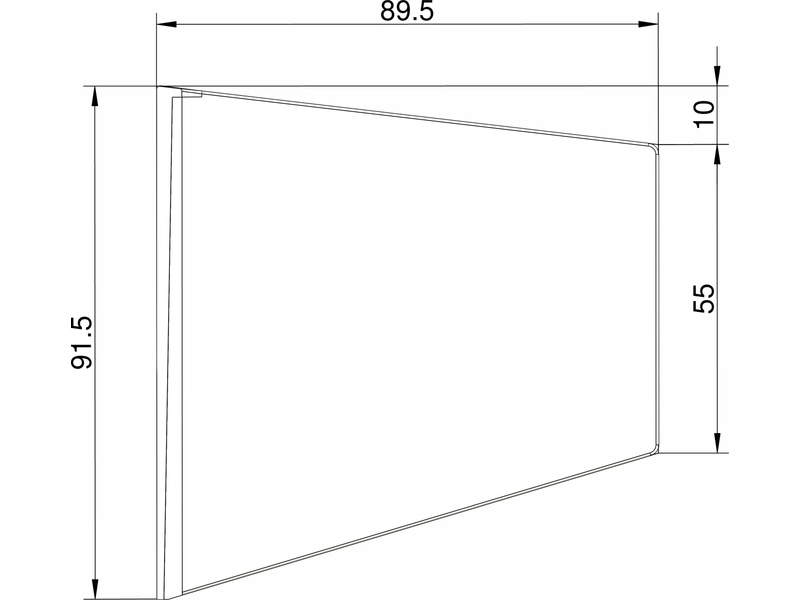 Klíma stabilizátor typ lichobežník biely KL-3209011