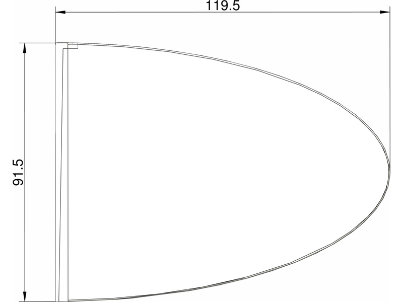 Klíma stabilizátor typ elipsa biely KL-3209013