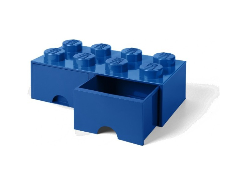 LEGO úložný box so šuplíkmi 250x500x180mm - modrý LEGO40061731