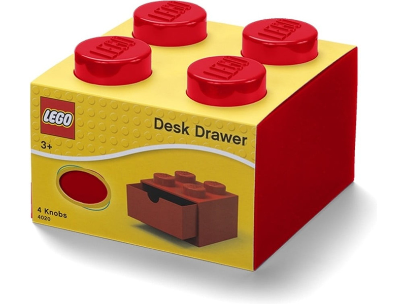 LEGO stolové box 4 so zásuvkou červený LEGO40201730