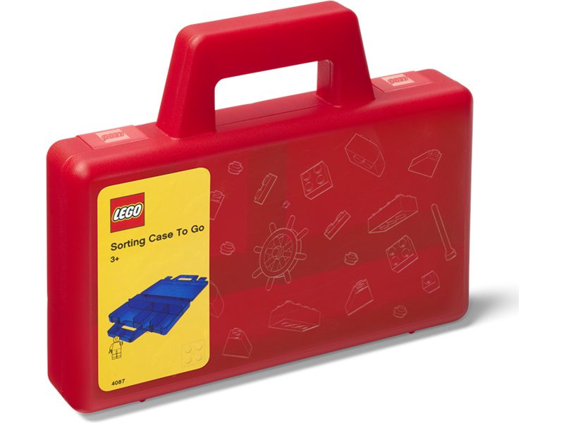 LEGO To Go úložný box s priehradkami - červená LEGO40870001