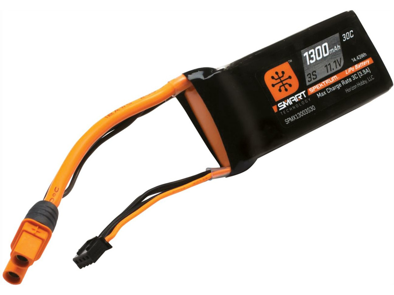 Spektrum Smart LiPo 11.1V 1300mAh 30C IC3 SPMX13003S30M