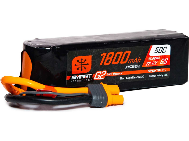 Spektrum Smart G2 LiPo 22.2V 1800mAh 50C IC3 SPMX186S50