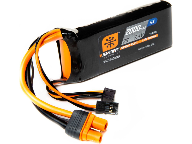 Spektrum Smart LiPo 7.4V 2000mAh Rx IC3 SPMX20002SRX