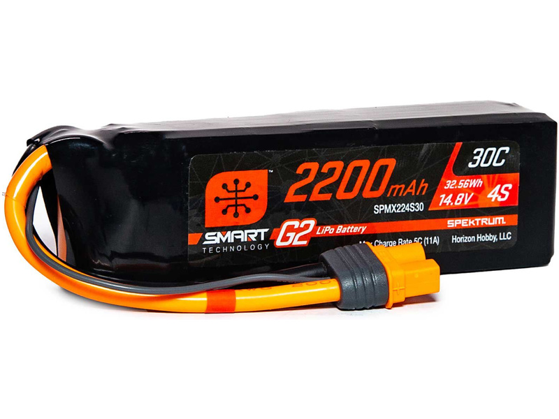 Spektrum Smart G2 LiPo 14.8V 2200mAh 30C IC3 SPMX224S30