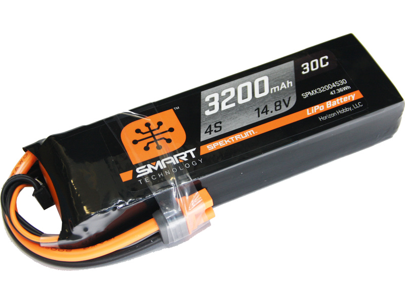 Spektrum Smart LiPo 14.8V 3200mAh 30C IC3 SPMX32004S30