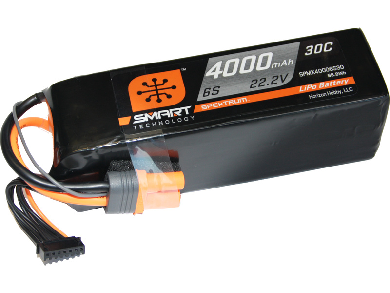 Spektrum Smart LiPo 22.2V 4000mAh 30C IC5 SPMX40006S30