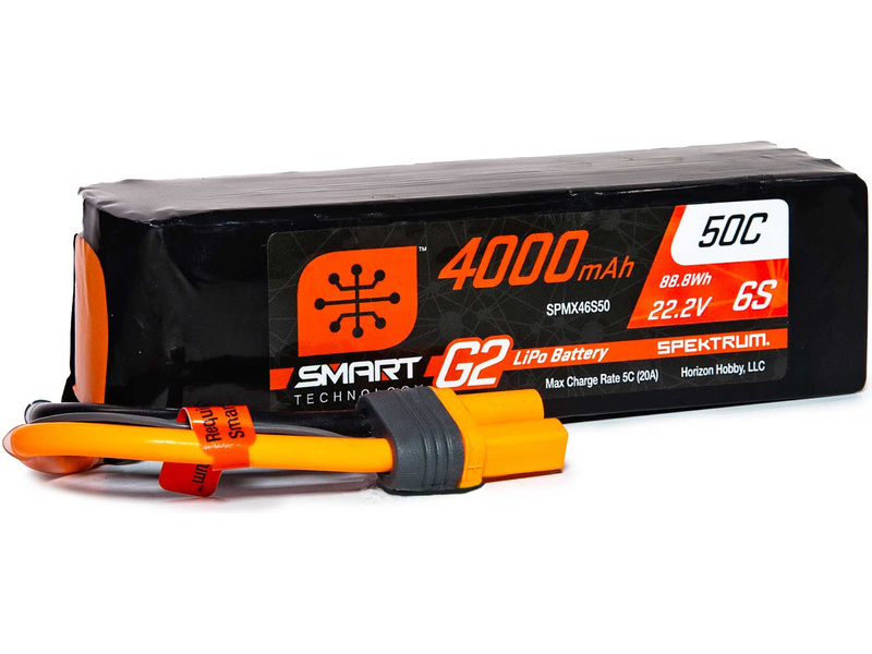 Spektrum Smart G2 LiPo 22.2V 4000mAh 50C IC5 SPMX46S50