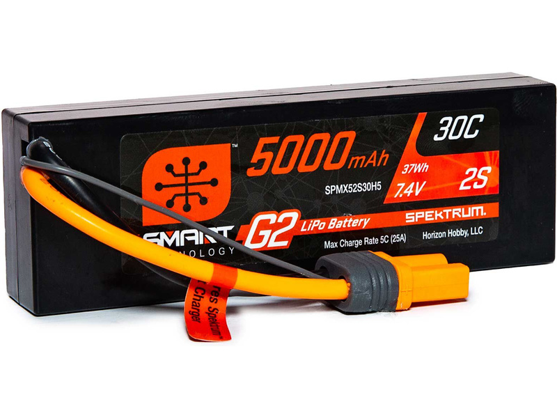 Spektrum Smart G2 LiPo 7.4V 5000mAh 30C HC IC5 SPMX52S30H5