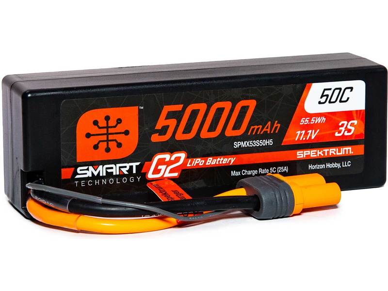 Spektrum Smart G2 LiPo 11.1V 5000mAh 50C HC IC5 SPMX53S50H5