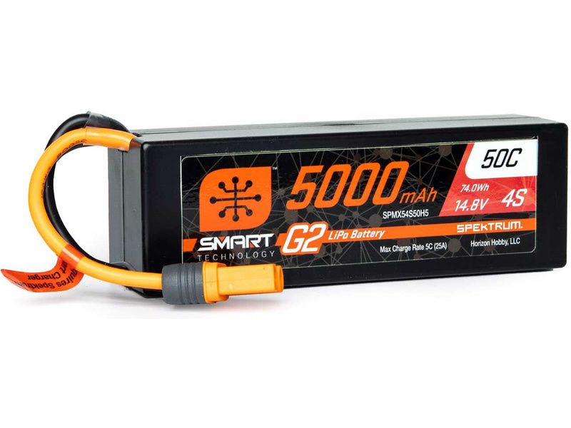 Spektrum Smart G2 LiPo 14.8V 5000mAh 50C HC IC5 SPMX54S50H5